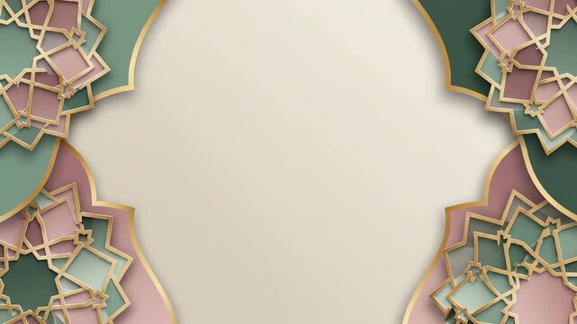 Elegant Islamic Geometric Pattern Background for Ramadan and Eid Celebrations.