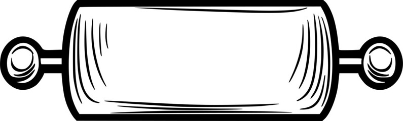 Obraz premium Elegant Hand-Rolled Paper Towel Dispenser - A Modern Twist on a Classic Design