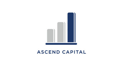 Ascend capital growth graph business finance and investment dark silhouette