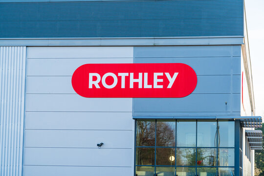 Wolverhampton, UK - January 28 2026: External sign of Rothley, a supplier of building hardware components