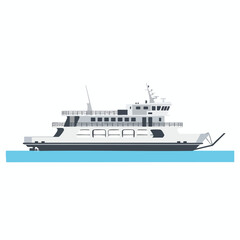 Fototapeta premium Luxury Yacht Illustration