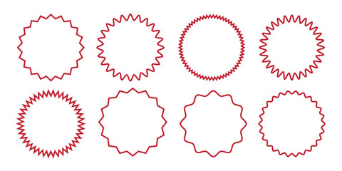 Obraz premium Sale sticker, price tag, starburst icon set 