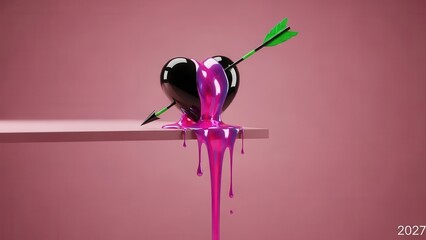 Heart Melting From Arrow Impact