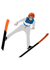 女子スキージャンプ選手