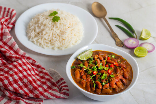 Rajma chawal is a comforting North Indian meal of red kidney beans curry served with steamed rice loved by families.

