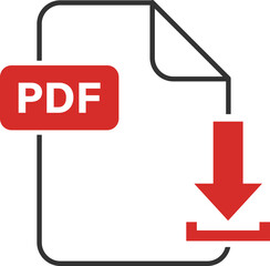 PDF file download icon symbol