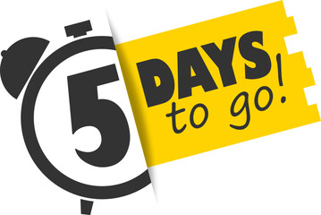 Countdown graphic with 5 days remaining