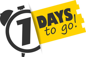 7 days countdown graphic with timer symbol