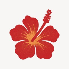 Fototapeta premium Vibrant tropical hibiscus flower