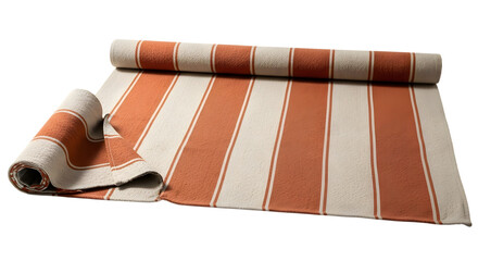 Closeup of rugs isolated on transparent background, showcasing texture and design