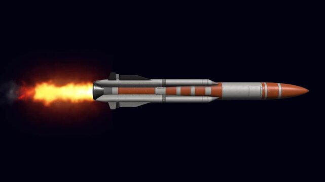 3D animation of Missile Launch
