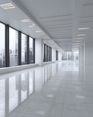 Empty office background flexible corporate usage