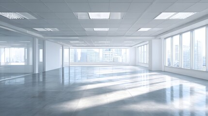 Fototapeta premium Empty office background business ready environment