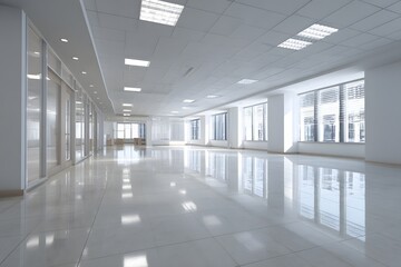 Obraz premium Empty office interior balanced proportions