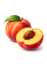 peach on a white background