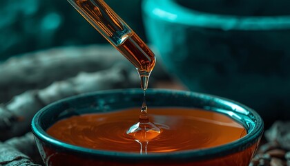  Herbal Tincture Dropper with Rippling Liquid