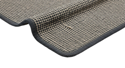 Closeup of rugs isolated on transparent background, showcasing texture and design