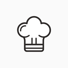 chef hat with cuisine symbol template