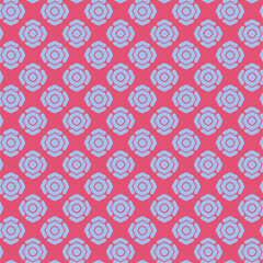 Fototapeta premium Modern Geometric Rose Motif Print