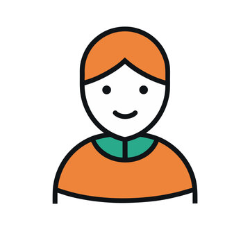 Desman vector illustration with simple thin outline, semi-aquatic mammal icon