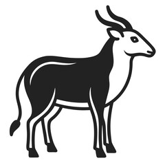 Obraz premium Serow simple thin line art vector illustration