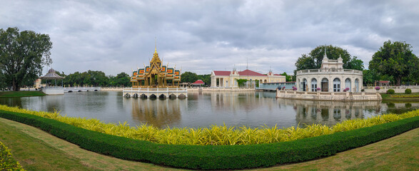 Fototapeta premium architectural element of the Thai royal palace complex in Ayutthaya Ancient, Buddhism, No People, History, Architecture, Famous Place, Thai Culture, Travel, Travel Destinations, Cultures, Tradition, B