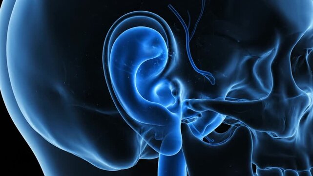 Human Skull Ear Anatomy Medical.