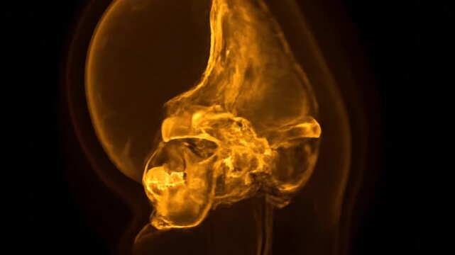 Human Skull X Ray Images.