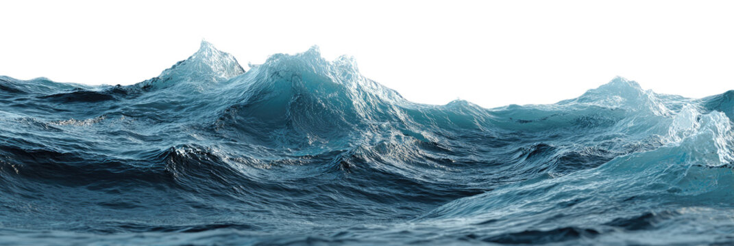Turbulent ocean waves