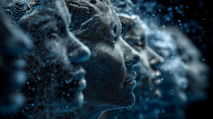 A dynamic illustration representing GANs where generator and discriminator models compete to create realistic data.