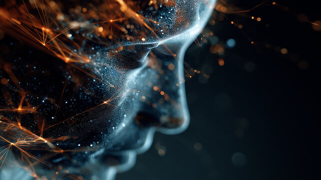 A creative illustration representing generative AI models producing new data and content.