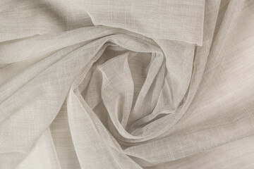 Fabric for curtains nylon chiffon texture background abstraction