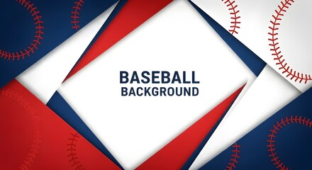 Fototapeta premium Modern Baseball Background Design