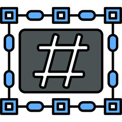 Fototapeta premium Hash Icon