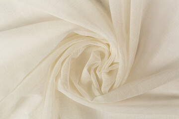 Fabric for curtains nylon chiffon texture background abstraction