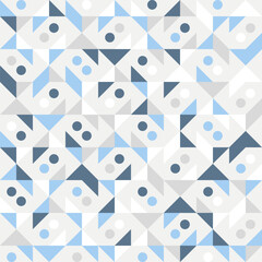 Geometric precision aesthetic, color block tessellation modern seamless vector patterns. Neutral retro colors. Repeatable design for fabric collection, wallpapers,