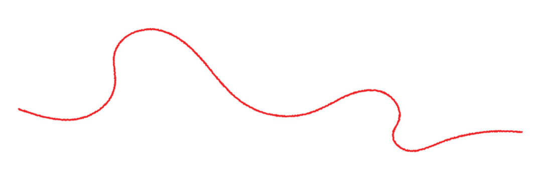 Red thread vector. Red thread looped in a swirl line, symbolizing vector. Line of red yarn, long red thread icon isolated on a white background. eps 10