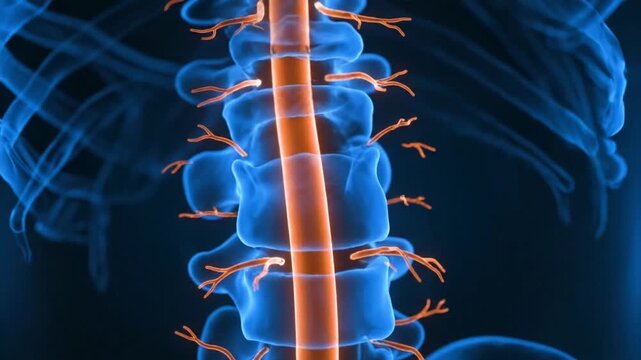 Spine and spinal cord anatomy.