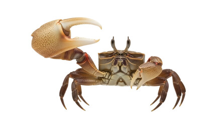 Isolated fiddler crab with one large claw displayed in an animal studio shot image © Maria