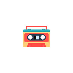 Naklejka premium audio cassette isolated on white