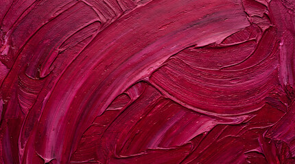 濃赤の抽象ペイント質感（マゼンタ筆跡背景）
