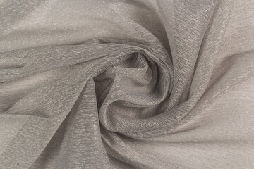 Fabric for curtains nylon chiffon texture background abstraction