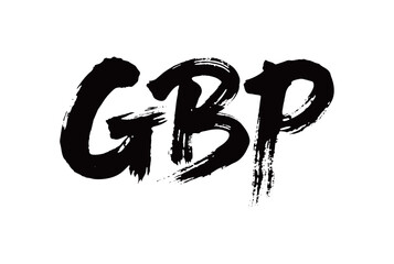 Obraz premium GBP Handwriting 