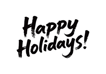 Happy Holidays! Handwriting  © 炳伟 梁