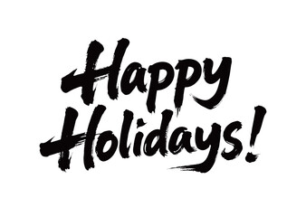 Happy Holidays! Handwriting  © 炳伟 梁