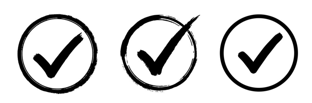 Grunge circle ticks shape design element