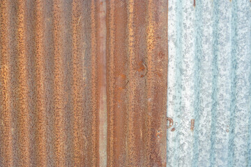Naklejka premium corrugated metal rust texture