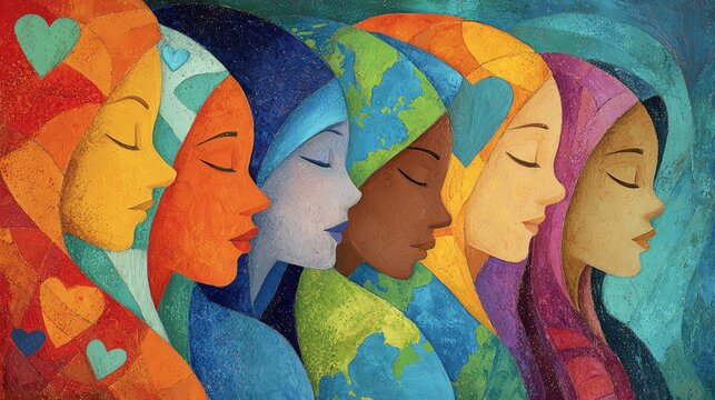 A vibrant community gathering celebrating shared values and diversity through art, music, and cultural exchange.