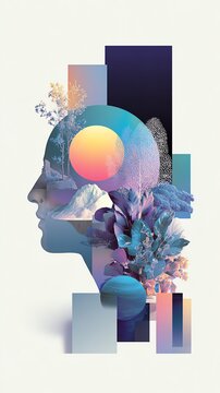 A modern aesthetic representation of inclusive thinking, showcasing diverse individuals collaborating and sharing ideas in harmony.