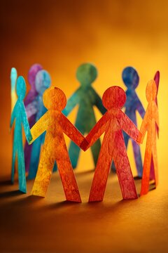 A vivid representation of diversity showcasing unity and inclusion through intertwined hands of different ethnicities.